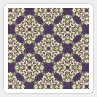 Big Purple and Small Green Diamonds Pattern - WelshDesignsTP003 Magnet